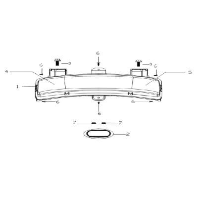 ECLAIRAGE DE PLAQUE ECOOTER E2-E2R-MAX ORCAL