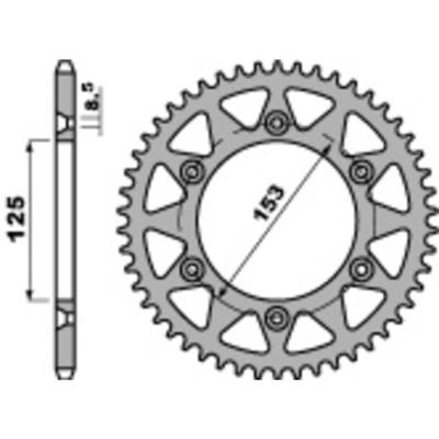 Couronne PBR acier standard 289 - 520 HONDA