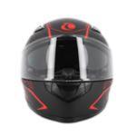 CASQUE INTEGRAL DOUBLE ECRAN TRENDYIT-606 DV NOIR MAT / ROUGE T60-61 XX L - CE 22-06