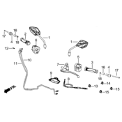 LEVIER D EMBRAYAGE COMPLET ORCAL TABOR 125 EUV