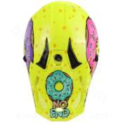 CASQUE CROSS ENFANT DONUTS NOEND JAUNE FLUO YXL ( 53CM )