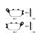 Plaquettes de frein TECNIUM Performance métal fritté - MR157