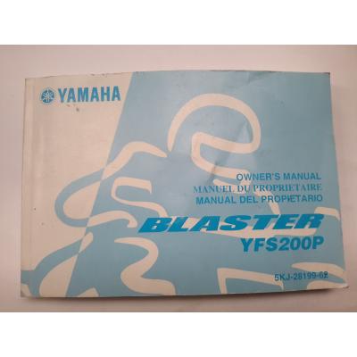 Manuel du propriétaire YAMAHA BLASTER YFS200P 5KJ2819962