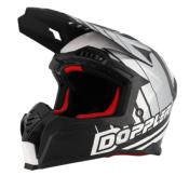 Nouveautés CASQUE CROSS DOPPLER NOIR / BLANC / GRIS MAT T55-56 S