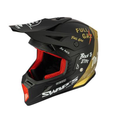 Casque SWAPS Cross BLUR S818 FULLGAZ NOIR/OR TS