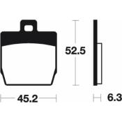 Plaquettes de frein TECNIUM Scooter organique - ME231