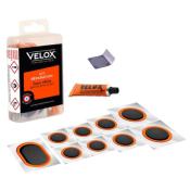 NECESSAIRE REPARATION VELOX GRAVEL / VTT / FAT 9 PIECES + DISSOLUTION 5ML + 1 RAPE