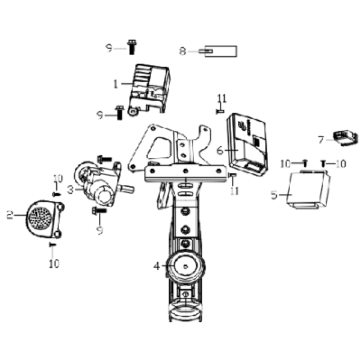 HAUT PARLEUR ECOOTER E2-E2R-MAX ORCAL