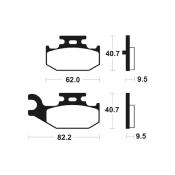 Plaquettes de frein TECNIUM/BENDIX MX/Quad métal fritté - MO316