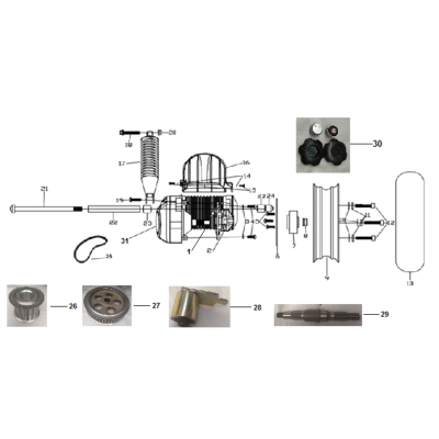 AMORTISSEUR AR ORCAL ECOOTER E2-E2R-MAX