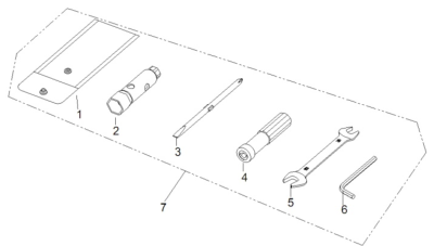 Trousse à outils 125 ORCAL TREVIS