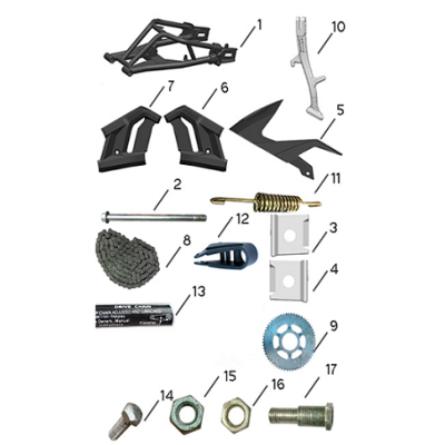 BEQUILLE LATERALE ORCAL 125 SK-01 EURO 4