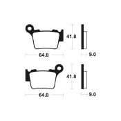 Plaquettes de frein TECNIUM Racing MX/Quad métal fritté - MOR291