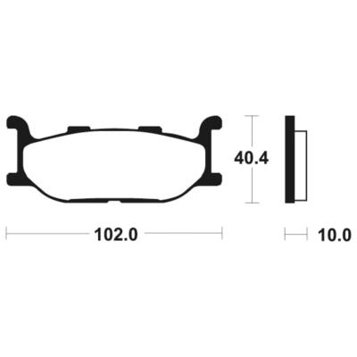 Plaquettes de frein POLINI H1E2  MSS163 YAMAHA YP400