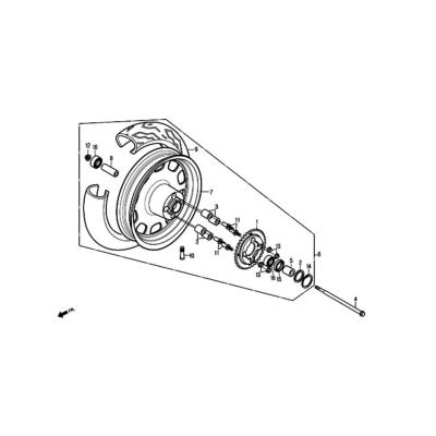 COURONNE AR DAELIM DAYSTAR INJECTION  JANTE ALLIAGE 