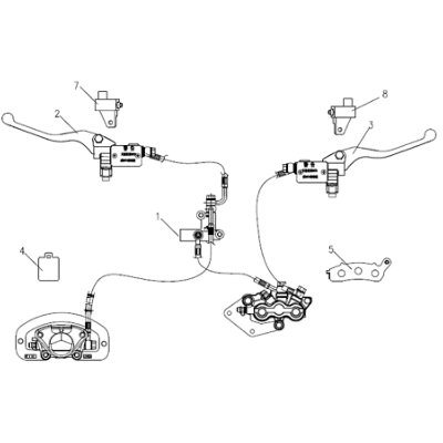 LEVIER DE FREIN GAUCHE ORCAL E-COOTER E2 3KW