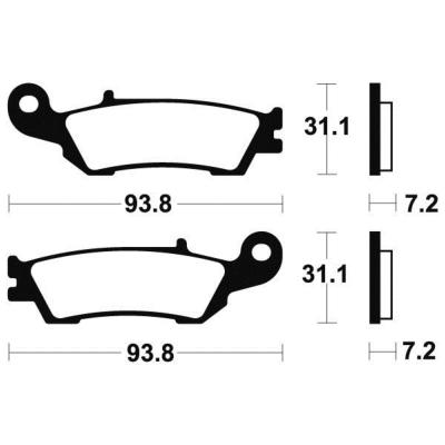 Plaquettes de frein IKOMI 199 YAMAHA YZ 125/250