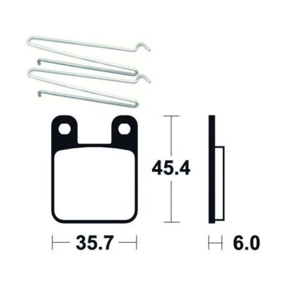 Plaquettes de frein TECNIUM organique  BETA 50RR YAMAHA 