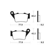 Plaquettes de frein TECNIUM Racing MX/Quad métal fritté - MOR175